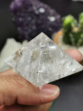Clear Quartz Pyramid or Spathik Pyramid - Beautiful Quartz for Crystal Healing - Shwasam