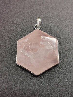 Rose Quartz Star of David Pendant |gemstone/crystal jewelry |Mother's Day/Valentine Day/Birthday/Anniversary gift - Shwasam