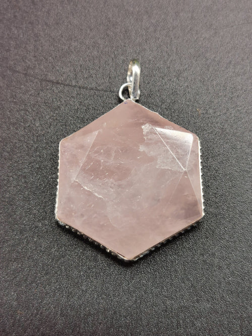 Rose Quartz Star of David Pendant |gemstone/crystal jewelry |Mother's Day/Valentine Day/Birthday/Anniversary gift - Shwasam