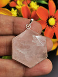 Rose Quartz Star of David Pendant |gemstone/crystal jewelry |Mother's Day/Valentine Day/Birthday/Anniversary gift - Shwasam