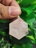 Rose Quartz Star of David Pendant |gemstone/crystal jewelry |Mother's Day/Valentine Day/Birthday/Anniversary gift - Shwasam