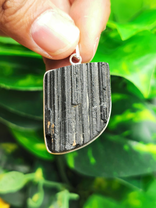 Black Tourmaline pendant | gemstone/crystal jewelry | Mother's Day/Valentine Day/Birthday/Anniversary gift - Shwasam