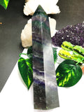 Fluorite Tower - Large Rainbow Fluorite Terminator, used for Crystal Healing - Shwasam