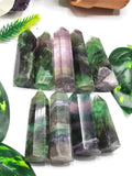 Rainbow Fluorite Point - ONE PIECE - 2.5 inch (6.25 cms) and 50 - 70 gms weight - Shwasam