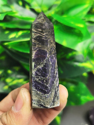 Charoite Point - ONE PIECE - Gemstone used in reiki / chakra / healing / energy - 37-50 gms - Shwasam