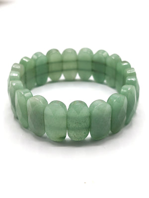 Green aventurine bracelet / bangle | gemstone / crystal jewelry | Mother's Day / Birthday / Anniversary gift - Shwasam