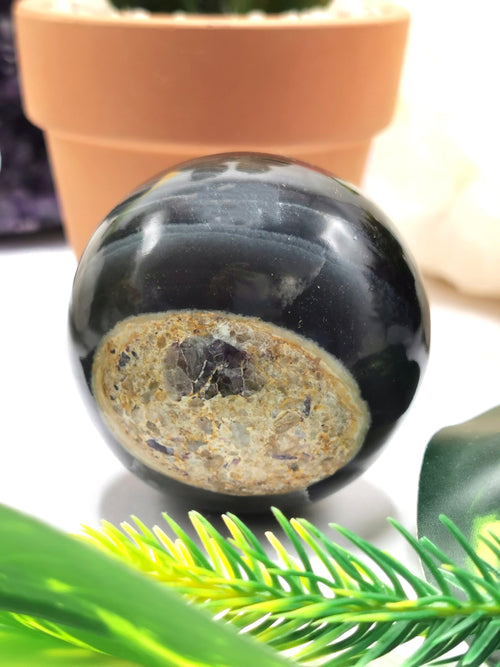 Natural Fluorite stone sphere / ball - Crystal Healing fluorite gemstone ball - Shwasam