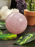 Rose Quartz Sphere - Used for Crystal Healing, natural rose quartz ball - Shwasam