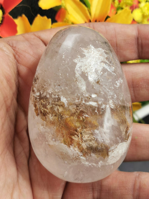 Clear Quartz / Spathik Egg - Quartz for Energy / Reiki / Crystal Healing - Shwasam