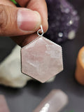 Rose Quartz Star of David Pendant |gemstone/crystal jewelry |Mother's Day/Valentine Day/Birthday/Anniversary gift - Shwasam