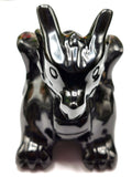 Black Obsidian stone carving of Flying Dragon - Hand carved unique piece - Shwasam