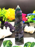 Fluorite Tower - Large Rainbow Fluorite Terminator, used for Crystal Healing - Shwasam