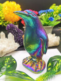 Electroplated Penguin hand carved in Sodalite Stone - Shwasam
