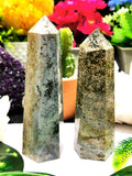 Ocean Jasper point / tower - handmade carvings - energy/chakra/reiki - 280 gms - Shwasam