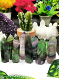 Rainbow Fluorite Point - ONE PIECE - 2.5 inch (6.25 cms) and 50 - 70 gms weight - Shwasam