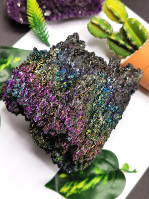 Rainbow Carborundum (Silicon Carbide) free form, vitality booster gemstone - Shwasam