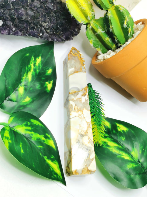 Leopard jasper stone point/wand - Energy/Reiki/Crystal Healing - Shwasam