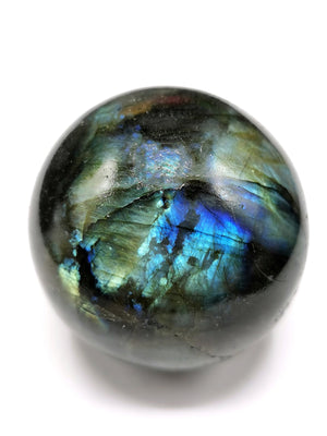 Labradorite sphere/ball with beautiful blue flash - crystal healing - 240 - 320 gms weight - Shwasam