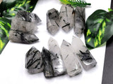 Black Rutilated Quartz Point - ONE PIECE - Crystal healing points - Shwasam