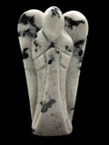 Moonstone Angel figurine - Crystal Healing / Good luck angel statue in gemstone 590 gms - Shwasam