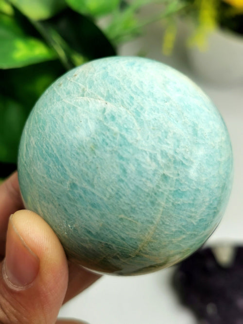 Amazonite stone sphere - Crystal Healing Gemstones  - 2 inches dia - Shwasam