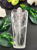 Clear Quartz Angel figurine - Spathik / Crystal Healing / Reiki / Chakra - 6 inches and 534 gms (1.17 lb) - Shwasam