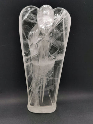 Clear Quartz Angel figurine - Spathik / Crystal Healing / Reiki / Chakra - 6 inches and 534 gms (1.17 lb) - Shwasam