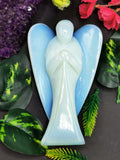 Opalite Angel figurine - Crystal Healing / Reiki / Chakra - 6.5 inches and 480 gms (1.06 lb)