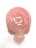 Tortoise carving in natural rose quartz stone - reiki/chakra/healing/crystal - 5 inch and 510 gm (1.12 lb) animal