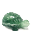 Tortoise carving in natural green fluorite stone - reiki/chakra/healing/crystal - 3 inches and 185 gm (0.41 lb) animal carving