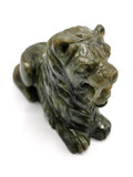 Labradorite Lion intricately handcarved - crystal/reiki/chakra/healing - 3.5 inches and 510 gms (1.12 lb) animal carving