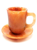 Beautiful Red Quartz Tea Cup & Saucer - ONLY 1 Cup and 1 Saucer