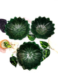 Beautiful green aventurine hand carved lotus bowls - 7.5 inches diameter and 700 gms (1.54 lb) - ONE BOWL ONLY