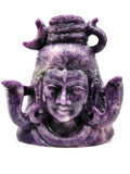 Shiva Handmade in Lepidolite Carving - Lord Shivshankar in crystals and gemstones | Reiki/Chakra/Healing/Energy - 7.8 inches and 3.62 kg