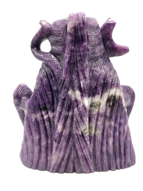 Shiva Handmade in Lepidolite Carving - Lord Shivshankar in crystals and gemstones | Reiki/Chakra/Healing/Energy - 7.8 inches and 3.62 kg