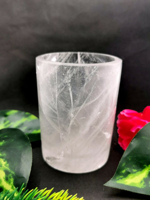 Beautiful gemstone shot glass/goblet in clear quartz stone - ONLY 1 PIECE