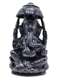 Blue Aventurine Handmade Carving of Ganesh - Lord Ganesha Idol in Crystals and Gemstones - Reiki/Chakra/Healing -10 in and 4.17 kg (9.17 lb)