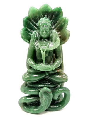 Shiva Handmade in Green Aventurine Carving - Lord Shivshankar in crystals and gemstones |Reiki/Chakra/Healing/Energy - 11.5 inch and 5.66 kg