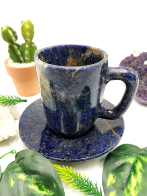 Beautiful Sodalite Tea Cup & Saucer - ONLY 1 Cup and 1 Saucer