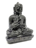 Blue Aventurine Buddha - handmade carving of serene and meditating Lord Buddha - crystal/reiki/healing - 6 inches and 915 gms (2.01 lb)