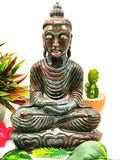 Large Ruby Kyanite Buddha - handmade carving of serene and meditating Lord Buddha - crystal/reiki/healing - 10 inches and 2.65 kg (5.83 lb)