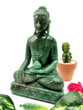 Australian Green Aventurine Buddha - handmade carving of serene and meditating Lord Buddha - crystal/reiki/chakra - 8.5 inches and 1.36 kgs