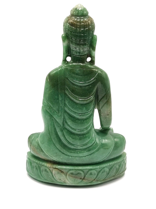 Australian Green Aventurine Buddha - handmade carving of serene and meditating Lord Buddha - crystal/reiki/chakra - 8.5 inches and 1.36 kgs