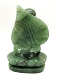 Australian Green Aventurine Buddha Head - handmade carving of serene and meditating Lord Buddha - crystal/reiki - 6 inches and 1.22 kgs