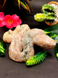 Snake carving in sunstone - crystal healing / chakra / reiki / energy - 5 inches and 410 gms (0.90 lb) Animal carving