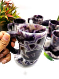 Beautiful Chevron Amethyst Tea Cup & Saucer - ONLY 1 Cup and 1 Saucer