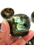 Beautiful Labradorite hand carved round bowl - 2 inches diameter - Crystal Healing - ONLY 1 BOWL