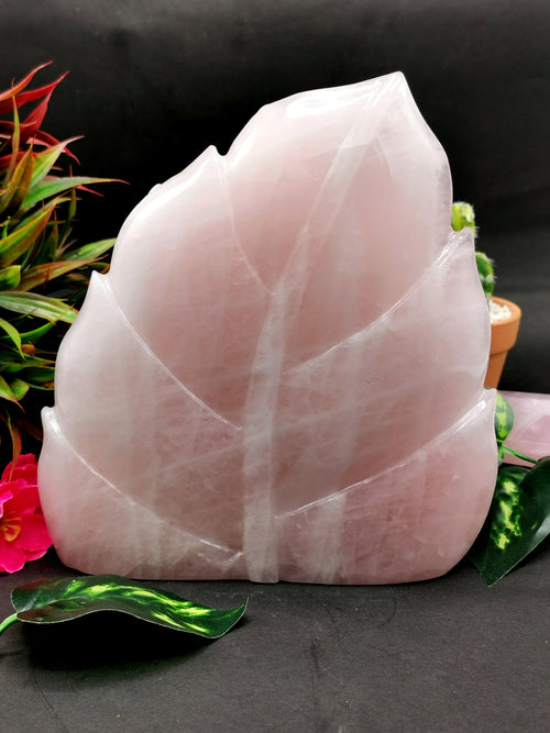 Ganesh Carving Handmade in Rose Quartz -Lord Ganesha Idol |Sculpture in Crystals and Gemstones -Reiki/Chakra/Healing - 7.5 inch and 3.75 kgs