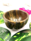 Beautiful tiger eye hand carved round bowls - 3 inches diameter and 250 gms (0.55 lb) - ONE BOWL ONLY