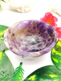 Beautiful Amethyst hand carved round bowls - 3 inches diameter and weight 172 gms (0.38 lb) - ONE BOWL ONLY